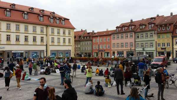 Bild von einer Klimastreikkundgebung