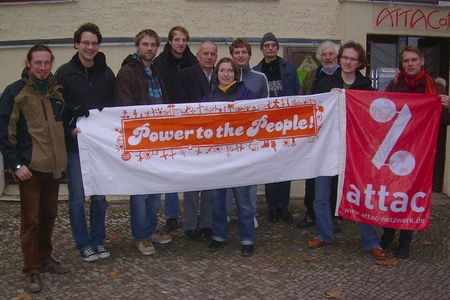 Einige Aktive der neuen Attac-AG "Energie, Klima, Umwelt"