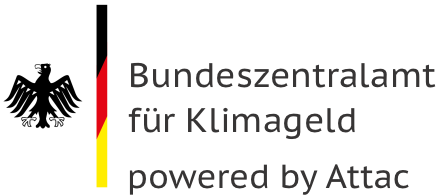 Logo des Bundeszentralamtes für Klimageld im Stile der Bundesbehördenlogos